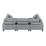 Robstown Collection 6-Piece Modular Sectional with Ottoman
