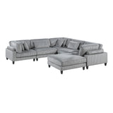 Robstown Collection 6-Piece Modular Sectional with Ottoman