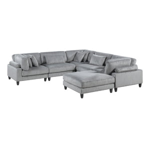 Robstown Collection 6-Piece Modular Sectional with Ottoman