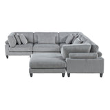 Robstown Collection 6-Piece Modular Sectional with Ottoman