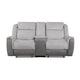Harriette Collection Double Reclining Love Seat with Center Console