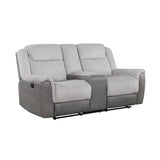 Harriette Collection Double Reclining Love Seat with Center Console