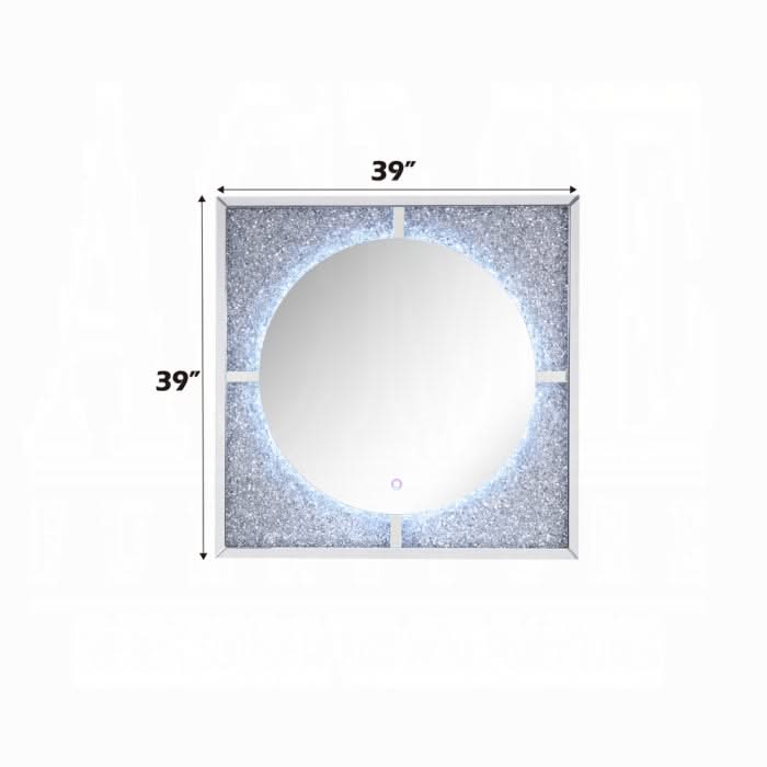 Espejo decorativo Noralie con LED
