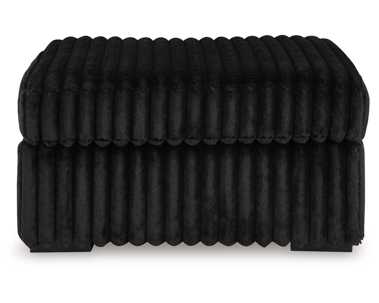 Midnight-Madness 3-Piece Sectional, Chaise and Oversized Accent Ottoman