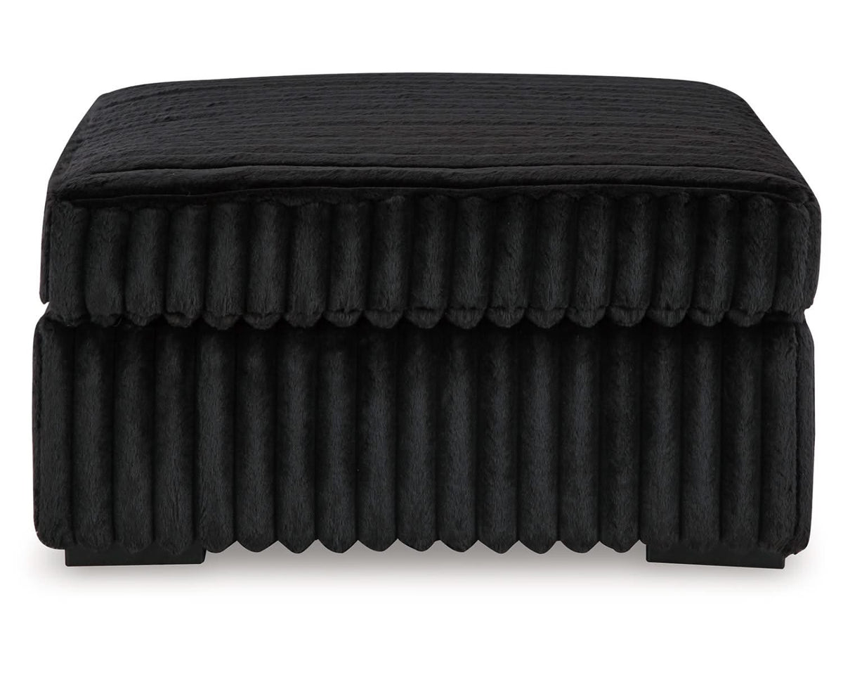 Midnight-Madness Oversized Accent Ottoman