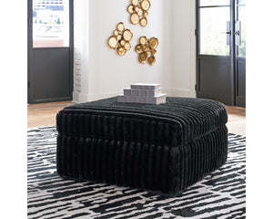 Midnight-Madness Oversized Accent Ottoman