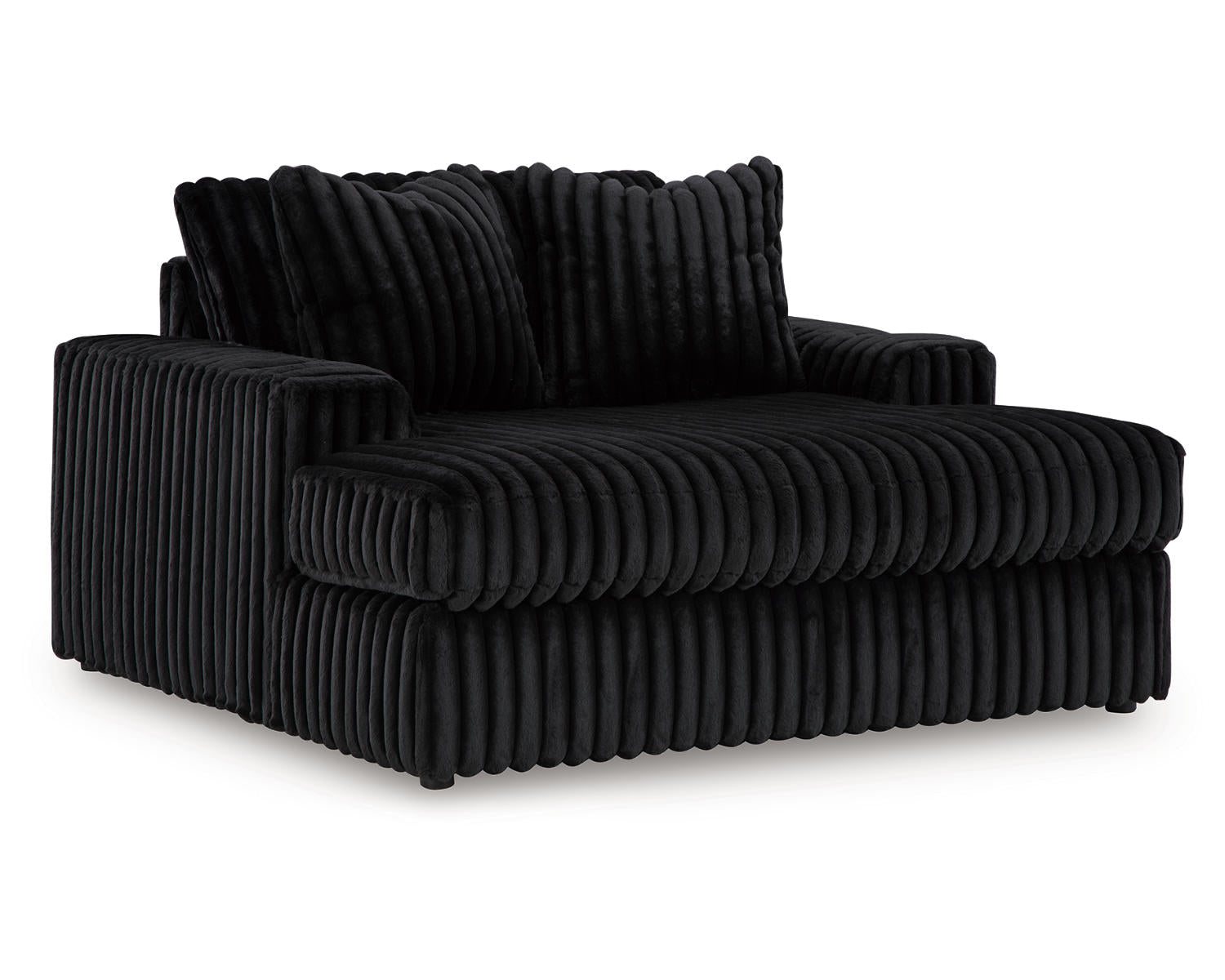 Midnight-Madness 2-Piece Sectional and Oversized Chaise
