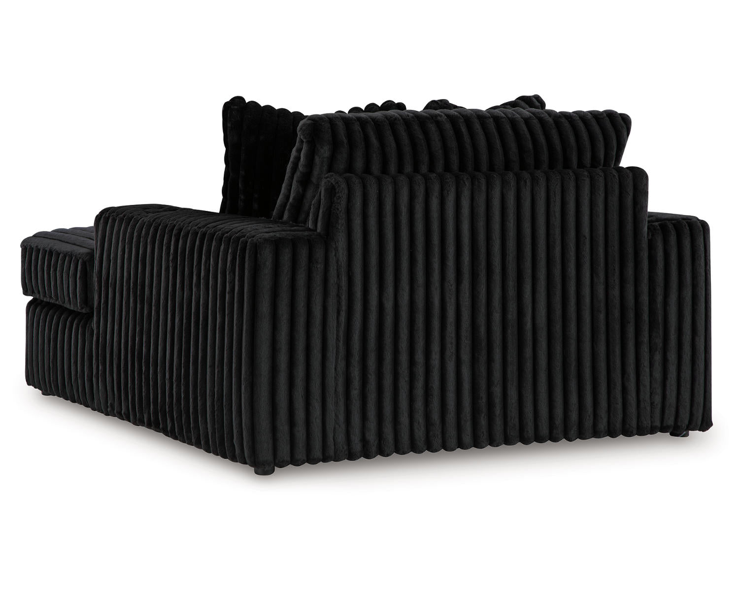 Midnight-Madness 4-Piece Sectional and Oversized Chaise