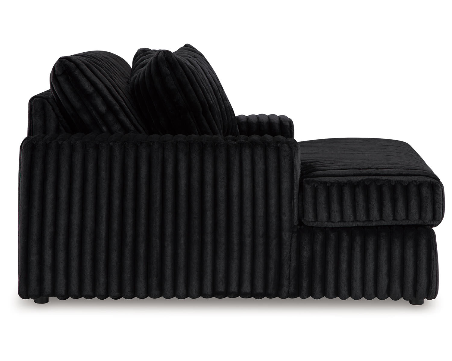 Midnight-Madness 4-Piece Sectional and Oversized Chaise