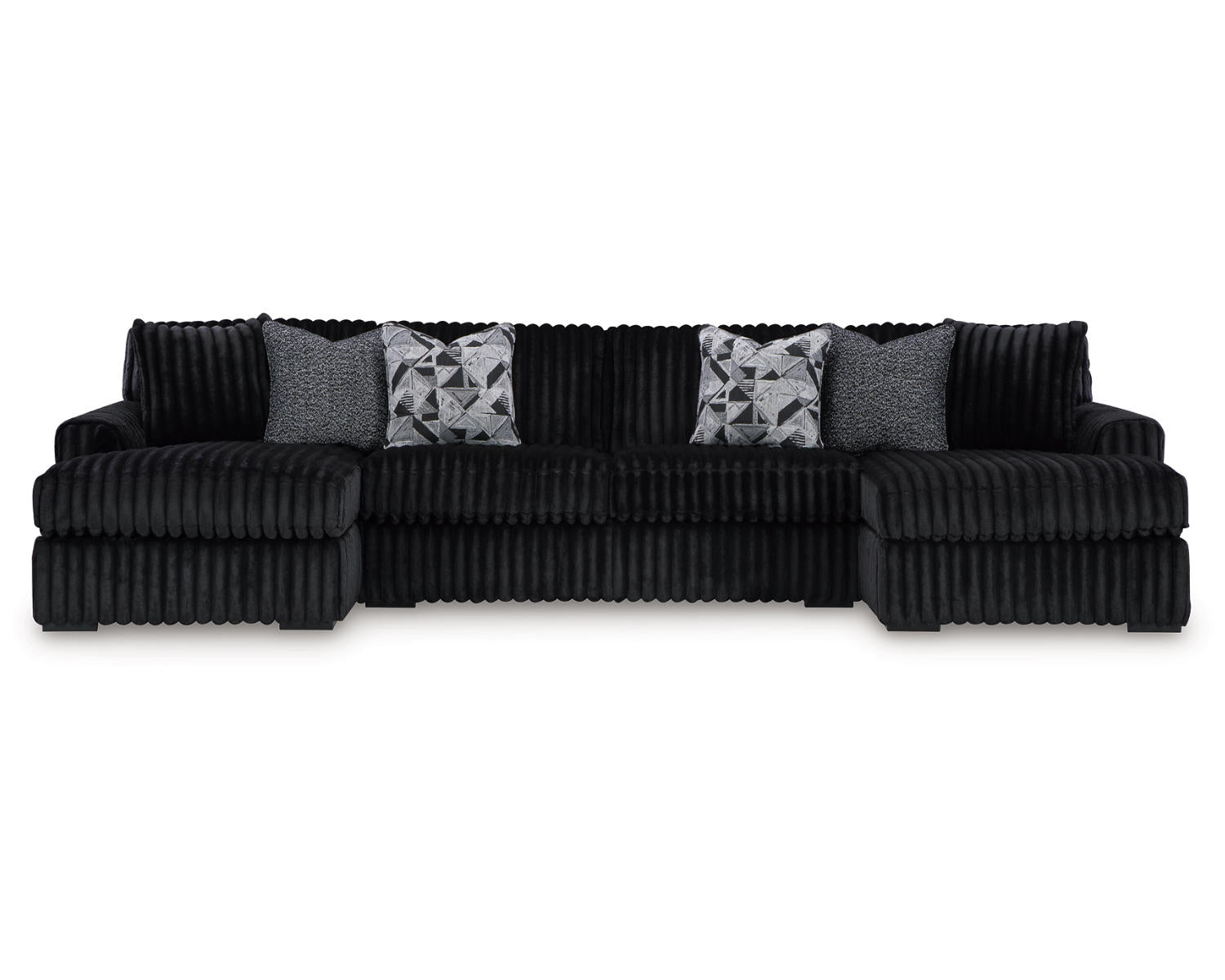 Midnight-Madness 3-Piece Sectional with Chaise