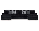 Midnight-Madness 3-Piece Sectional with Chaise