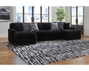 Midnight-Madness 3-Piece Sectional with Chaise