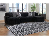 Midnight-Madness 3-Piece Sectional with Chaise