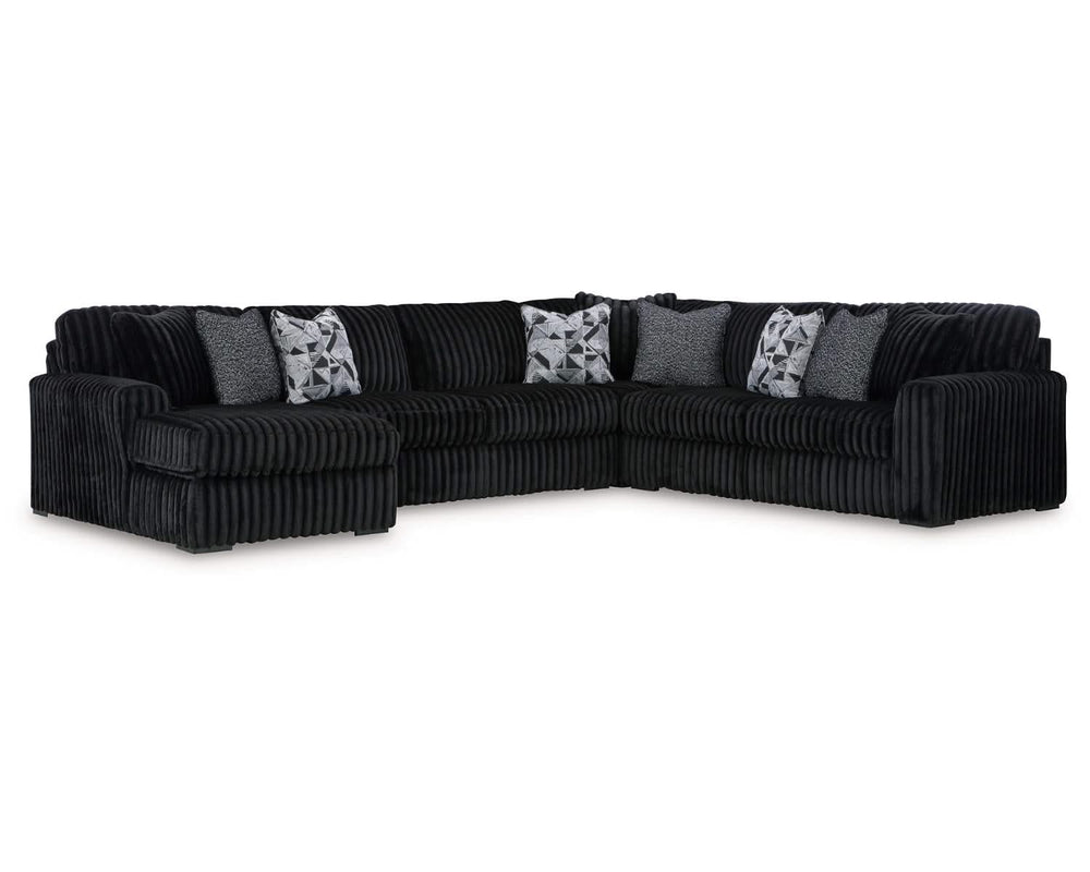 Seccional de 4 piezas con chaise longue Midnight-Madness