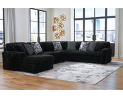 Midnight-Madness 4-Piece Sectional with Chaise
