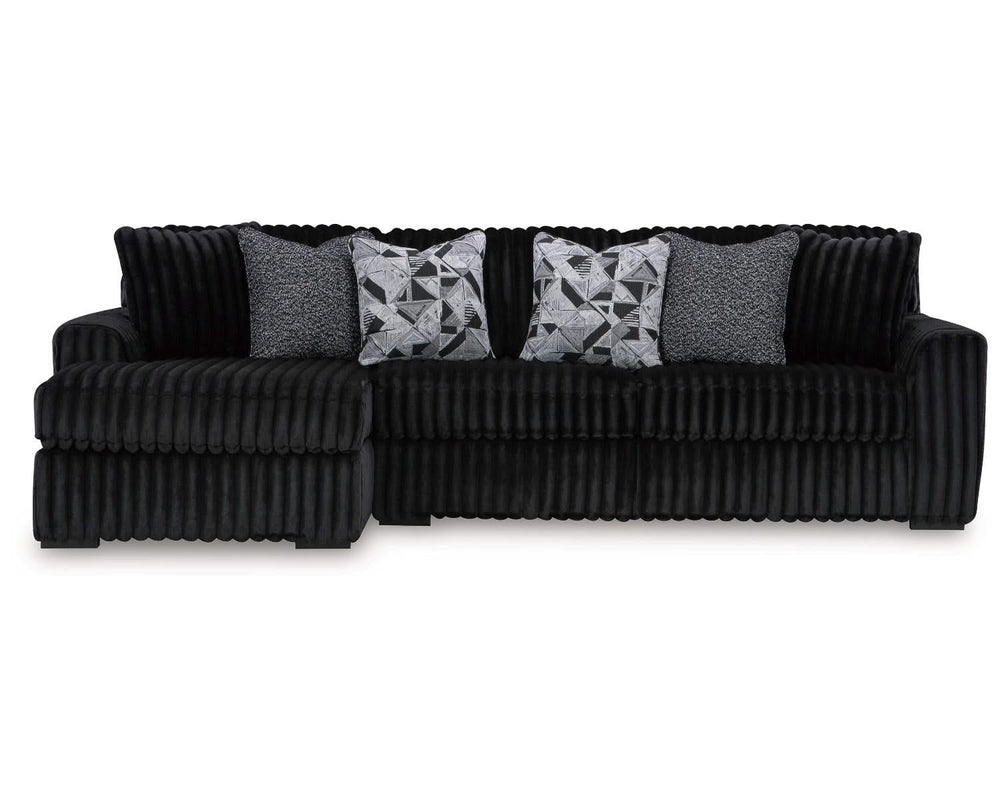 Sofá seccional de dos piezas con chaise longue Midnight-Madness