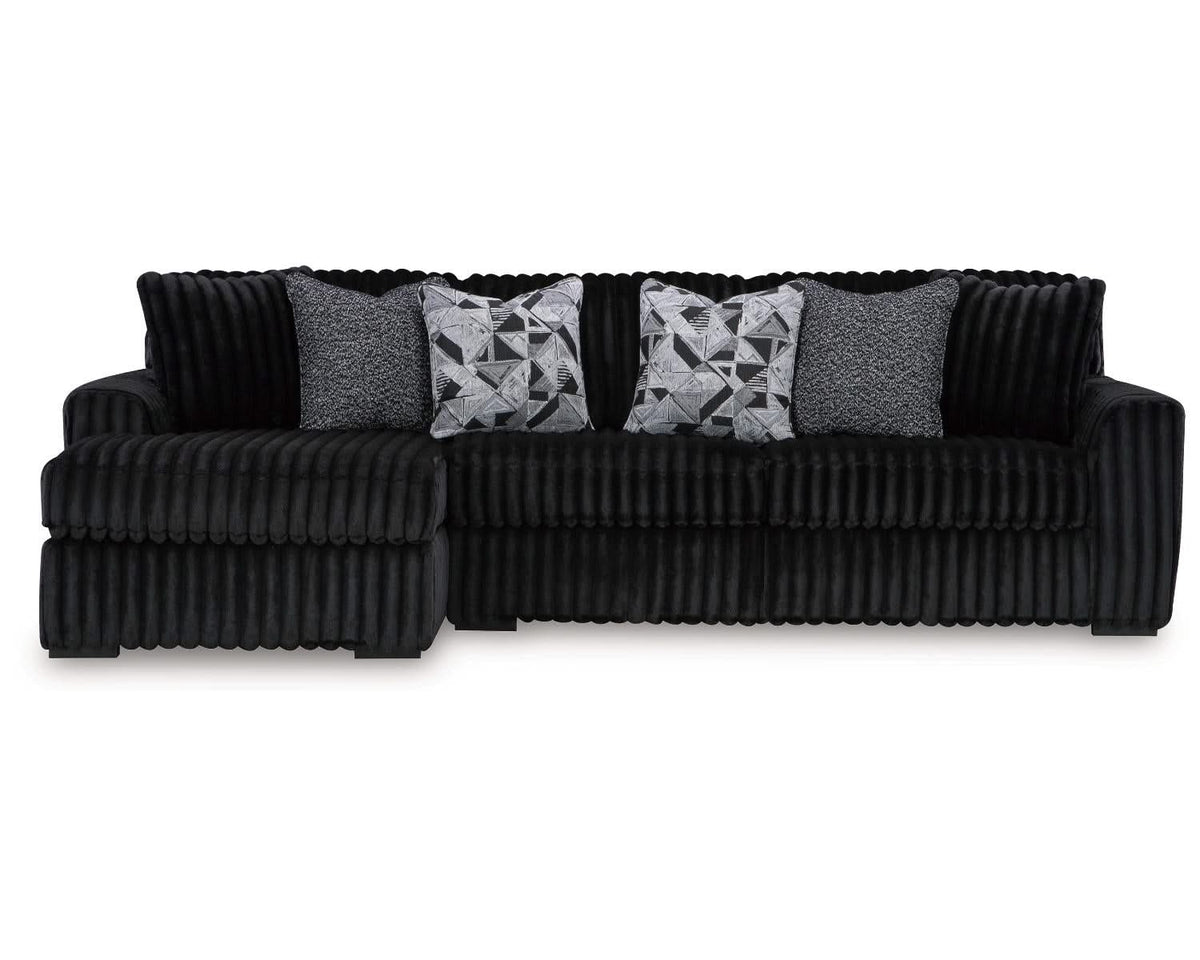 Sofá seccional de dos piezas con chaise longue Midnight-Madness