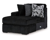 Midnight-Madness Left-Arm Facing Corner Chaise