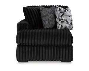 Midnight-Madness 4-Piece Sectional and Ottoman