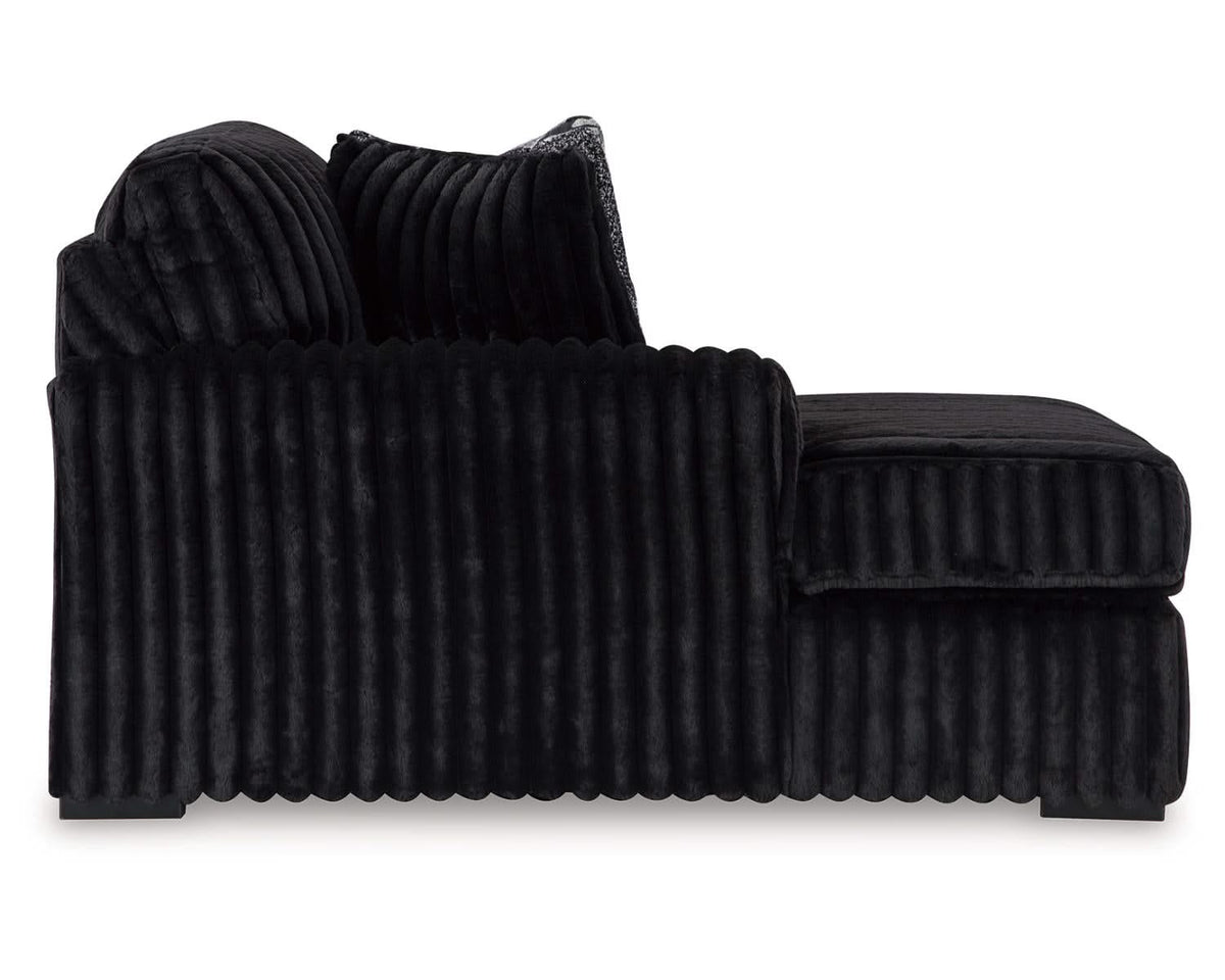 Midnight-Madness 4-Piece Sectional and Ottoman