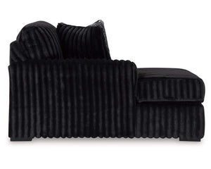 Midnight-Madness 4-Piece Sectional and Ottoman