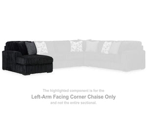 Midnight-Madness Left-Arm Facing Corner Chaise
