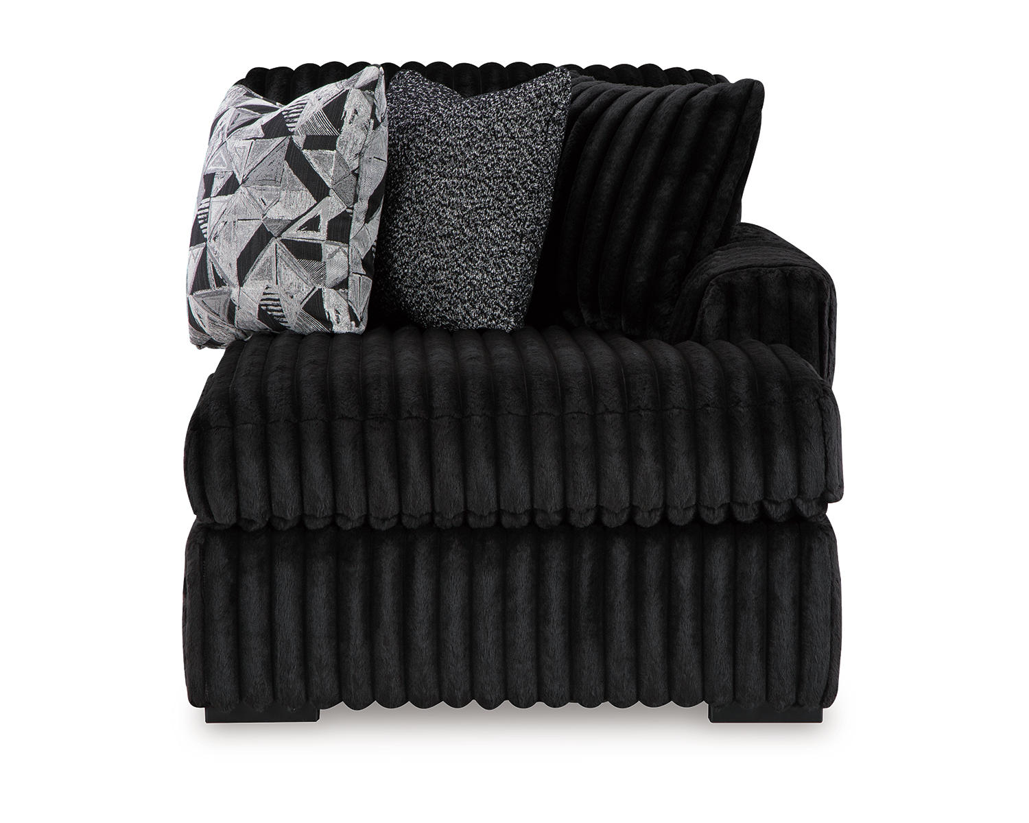 Midnight-Madness 2-Piece Sectional and Oversized Chaise