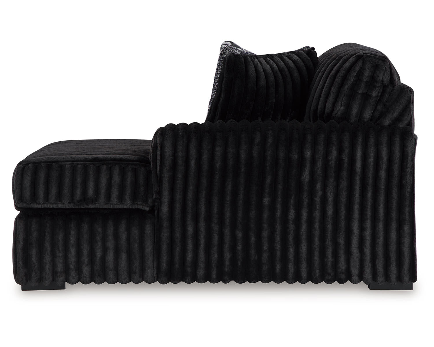 Midnight-Madness 4-Piece Sectional and Oversized Chaise