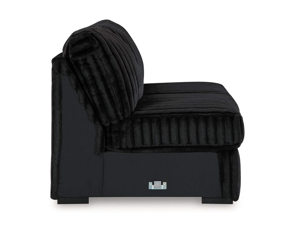 Midnight-Madness 4-Piece Sectional and Ottoman