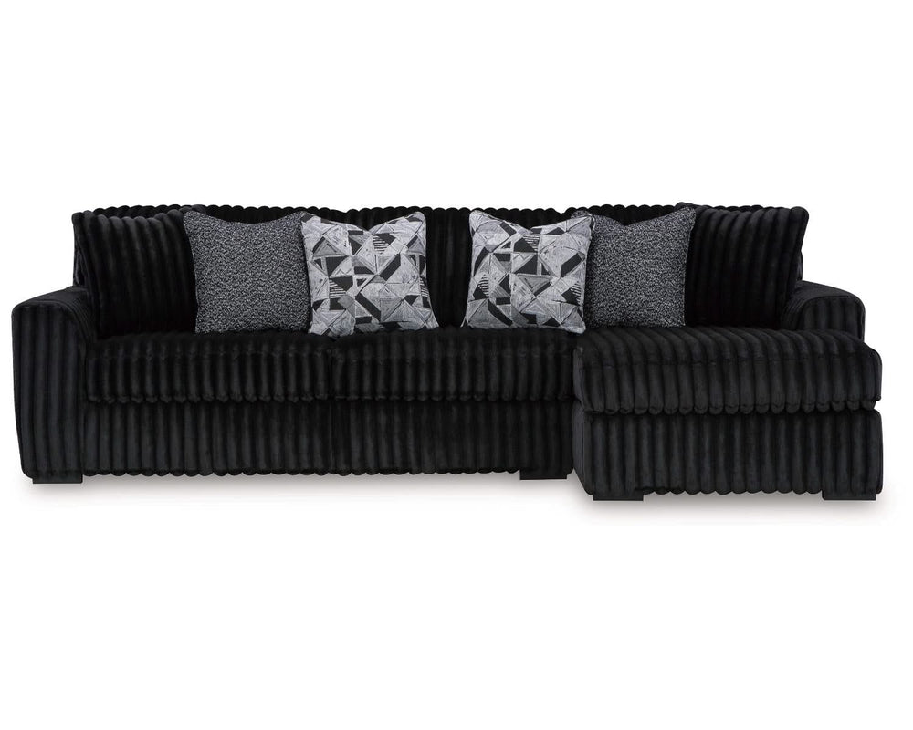 Sofá seccional de dos piezas con chaise longue Midnight-Madness