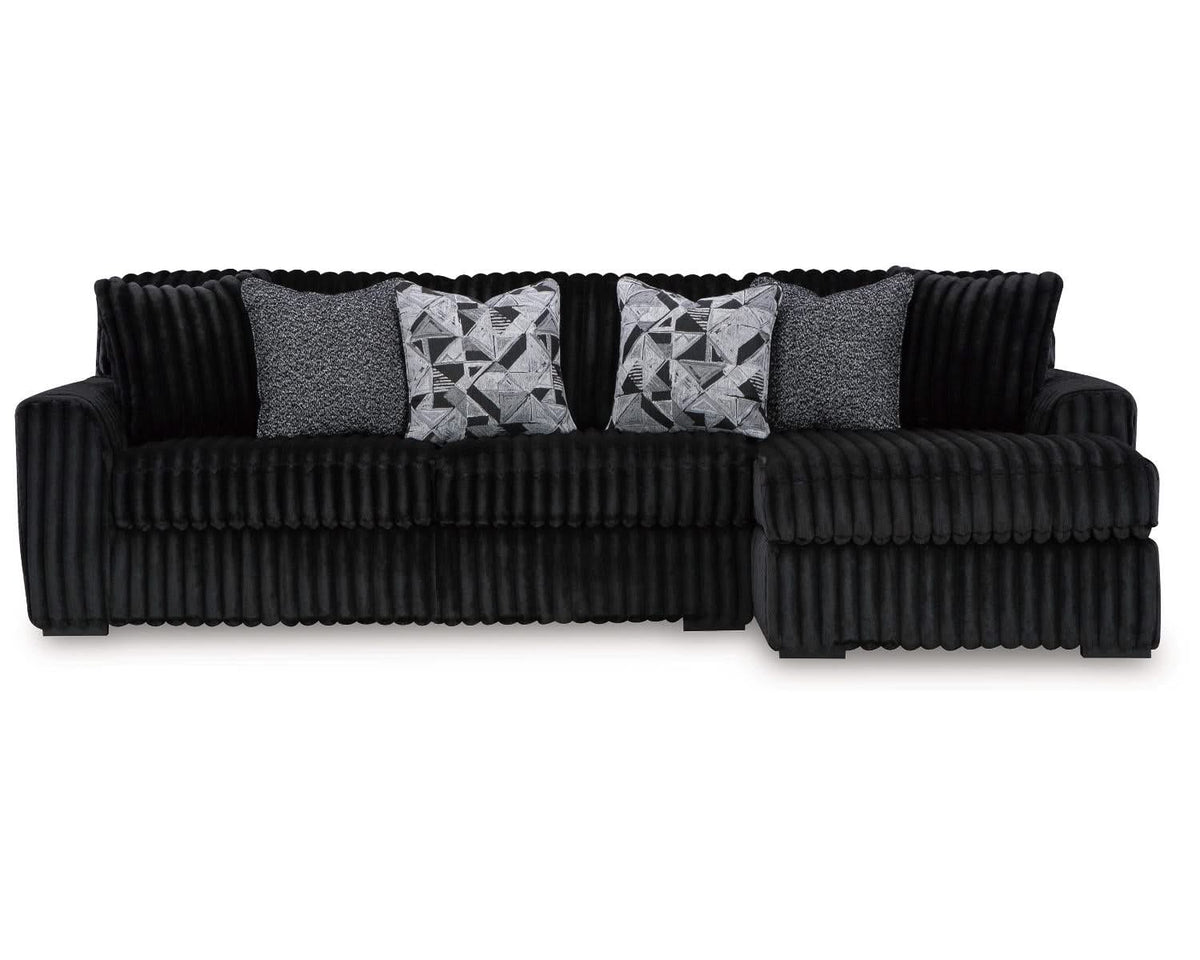 Sofá seccional de dos piezas con chaise longue Midnight-Madness