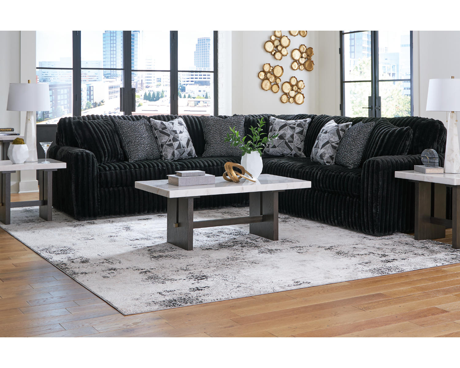 Midnight-Madness 3-Piece Sectional
