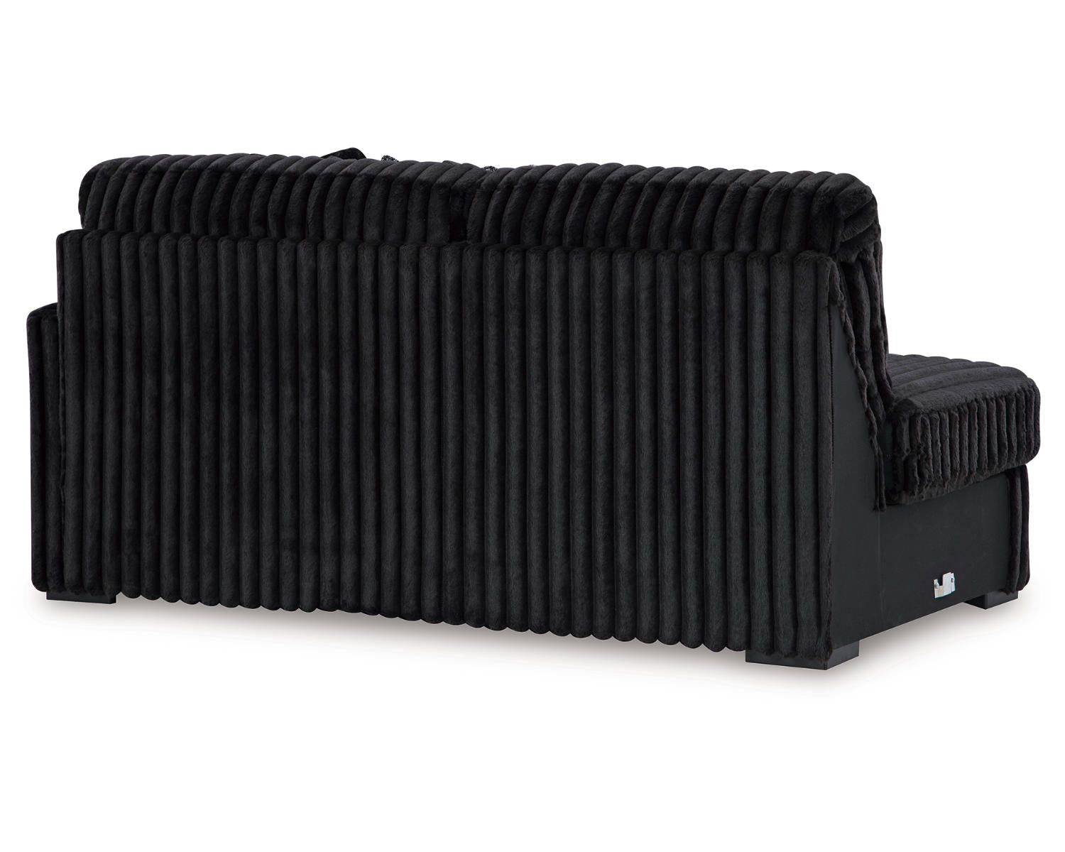 Midnight-Madness 3-Piece Sectional, Chaise and Oversized Accent Ottoman