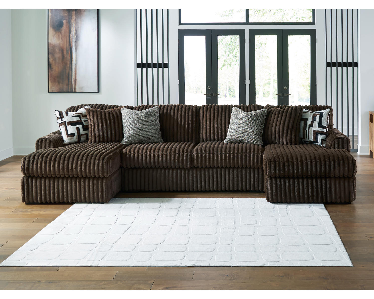 Midnight-Madness 3-Piece Sectional with Chaise