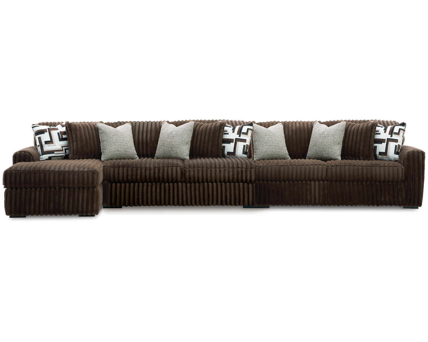Midnight-Madness 3-Piece Sectional with Chaise