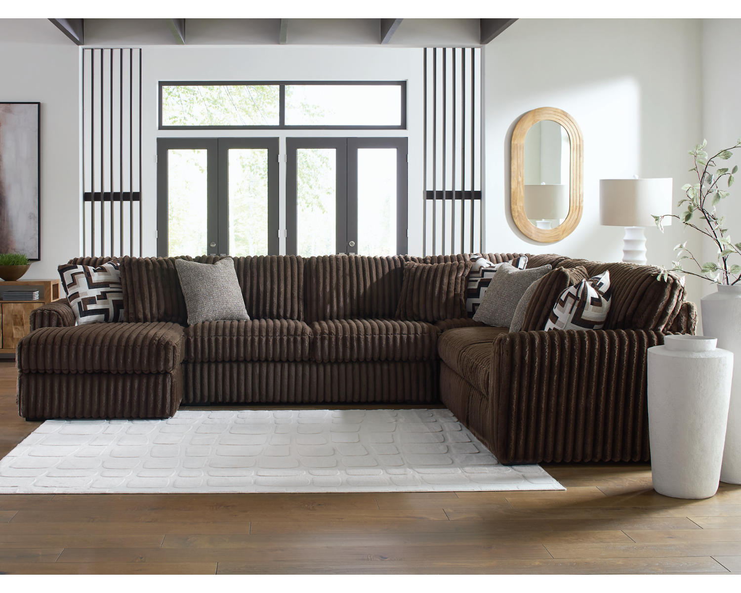Midnight-Madness 4-Piece Sectional with Chaise