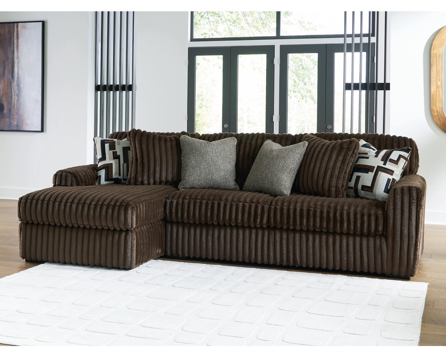 Midnight-Madness 2-Piece Sectional Sofa with Chaise