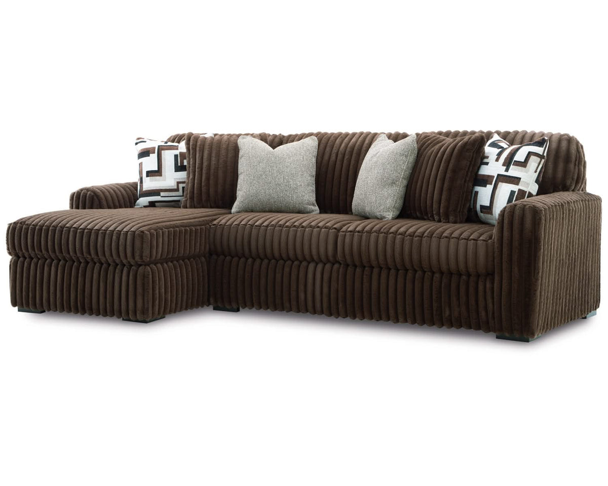 Sofá seccional de dos piezas con chaise longue Midnight-Madness