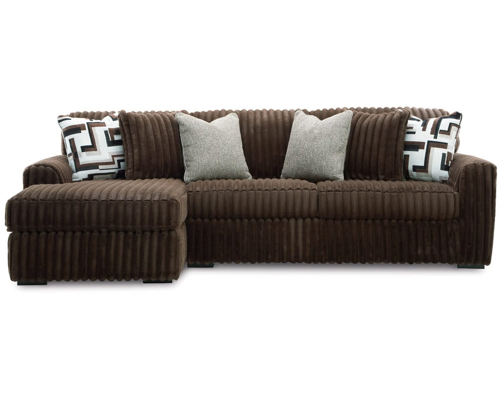 Sofá seccional de dos piezas con chaise longue Midnight-Madness