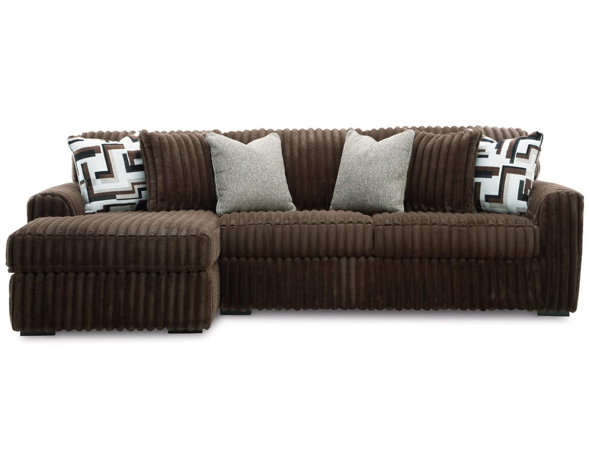 Sofá seccional de dos piezas con chaise longue Midnight-Madness