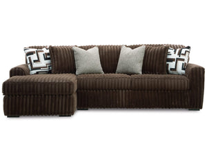 Sofá seccional de dos piezas con chaise longue Midnight-Madness