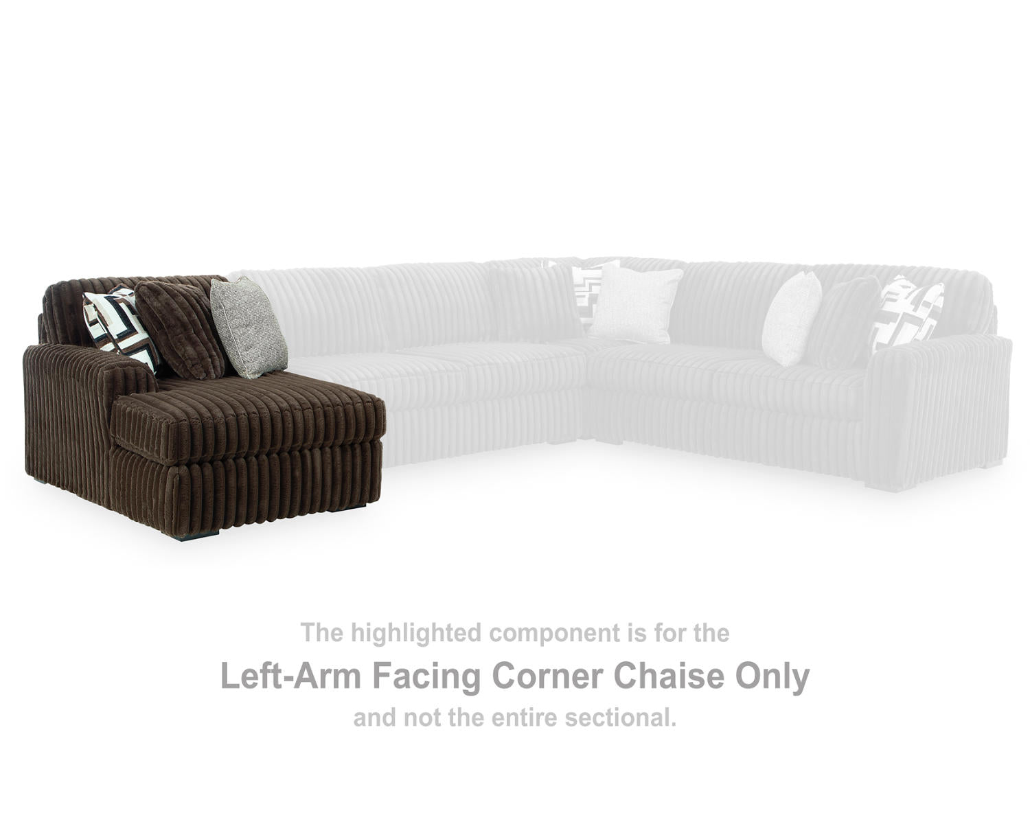 Midnight-Madness Left-Arm Facing Corner Chaise