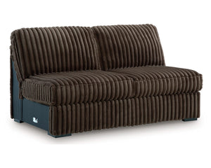 Midnight-Madness Armless Loveseat