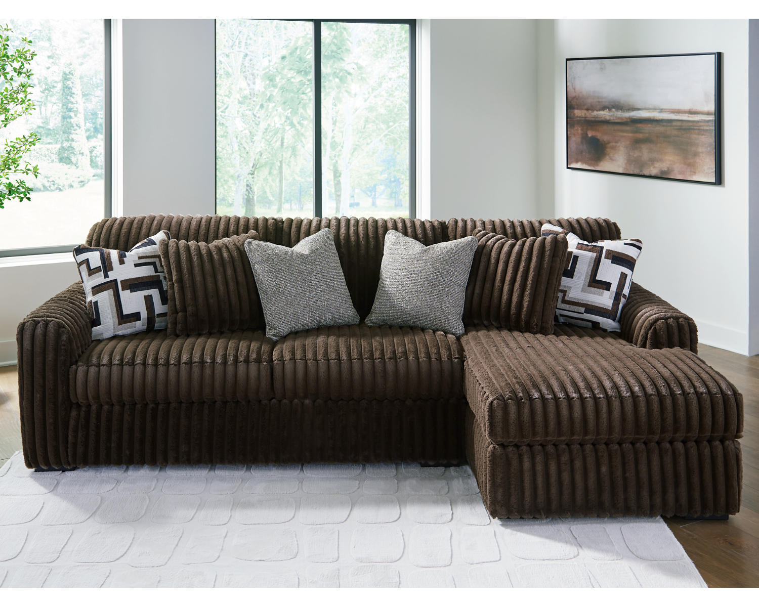 Midnight-Madness 2-Piece Sectional Sofa with Chaise