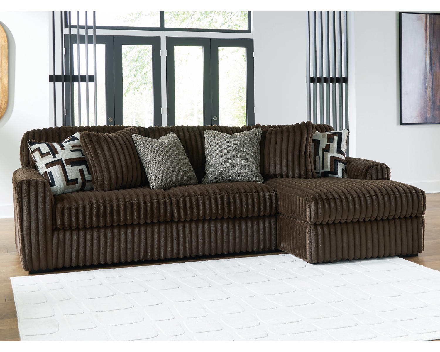 Midnight-Madness 2-Piece Sectional Sofa with Chaise
