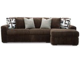 Sofá seccional de dos piezas con chaise longue Midnight-Madness