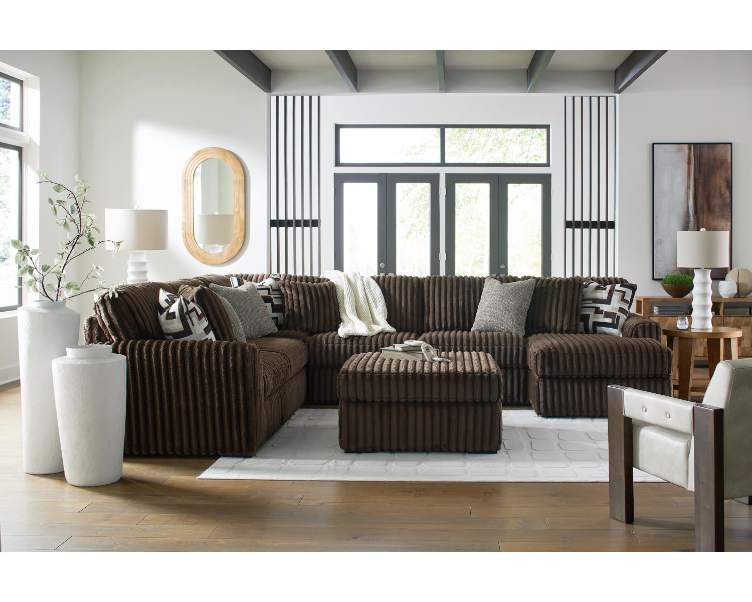 Midnight-Madness 3-Piece Sectional with Chaise