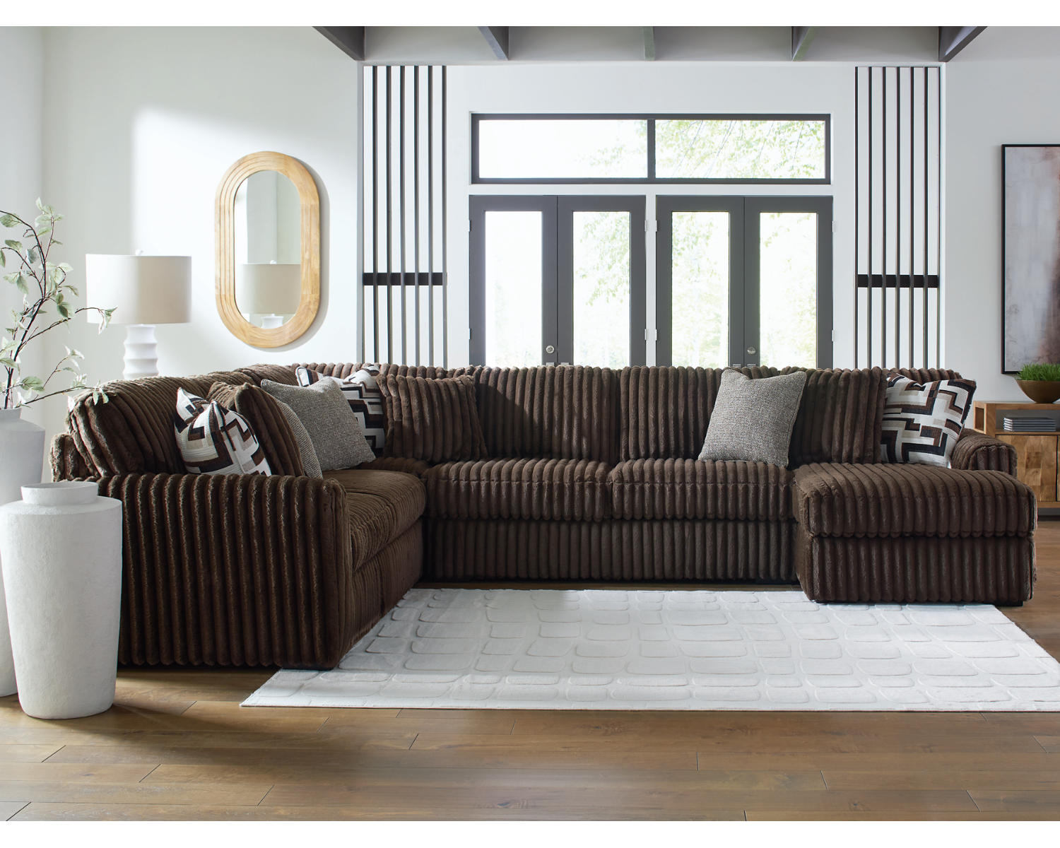 Midnight-Madness 4-Piece Sectional with Chaise