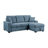 Waitsfield Collection 2-Piece Sectional with Right Chaise, Pull-out Bed and Hidden Storage