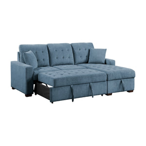 Waitsfield Collection 2-Piece Sectional with Right Chaise, Pull-out Bed and Hidden Storage